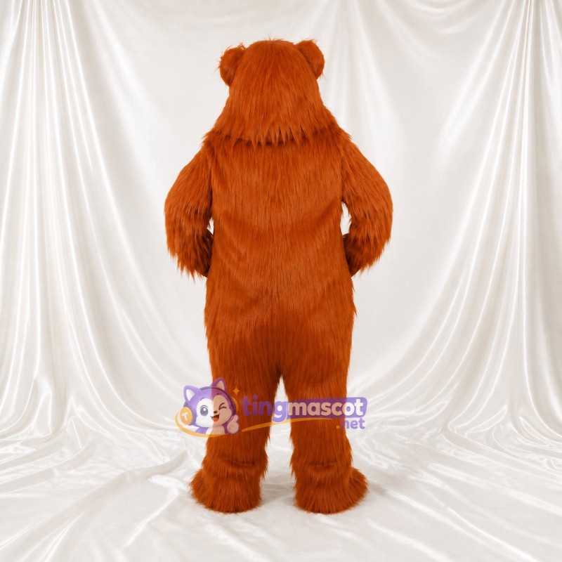 Ours Long et Ébouriffé Costume de mascotte intégral pour adultes Événements scolaires