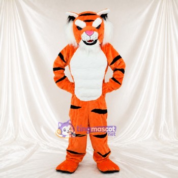 Bold Black Tiger Mascot Costume Full Body for Adults Sports Events