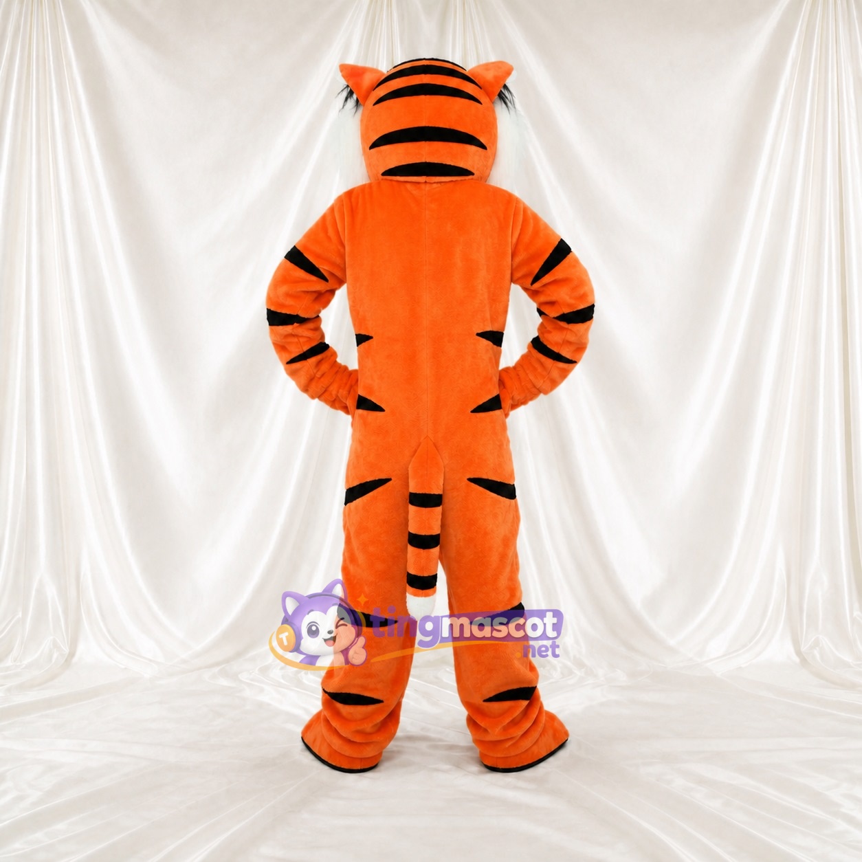 Bold Black Tiger Mascot Costume Full Body for Adults Sports Events Bold Black Tiger Mascot Costume Full Body for Adults Sports Events