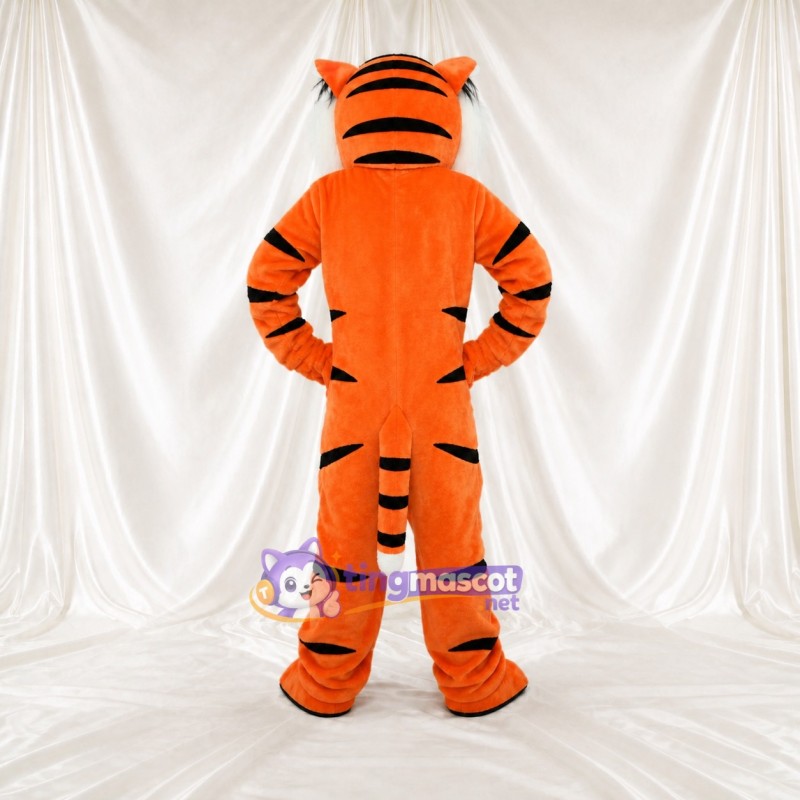 Bold Black Tiger Mascot Costume Full Body for Adults Sports Events