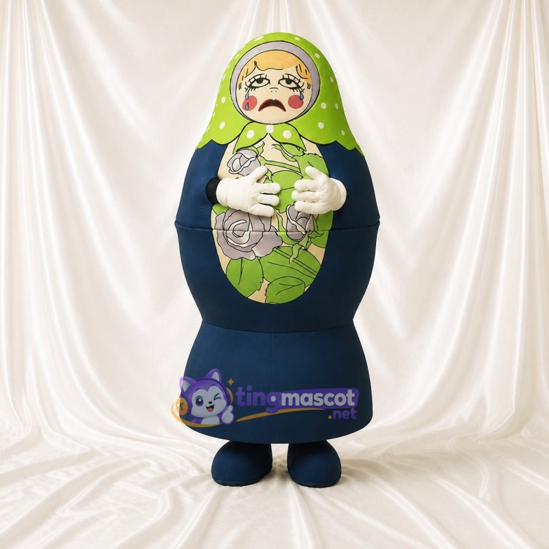 Nesting Doll Mascot Costume Full Body for Adults Stage Events