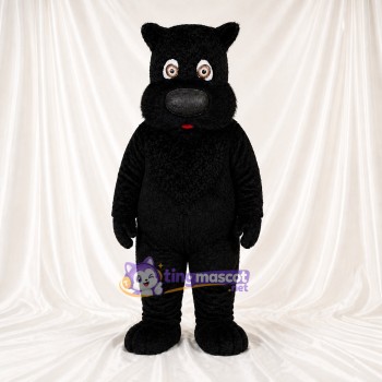 Black Dog Mascot Costume Full Body for Adults Zoos