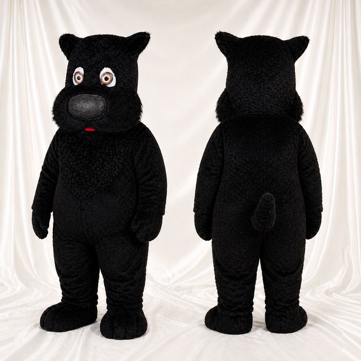 Costume de mascotte chien noir intégral pour adultes – zoos Costume de mascotte chien noir intégral pour adultes – zoos