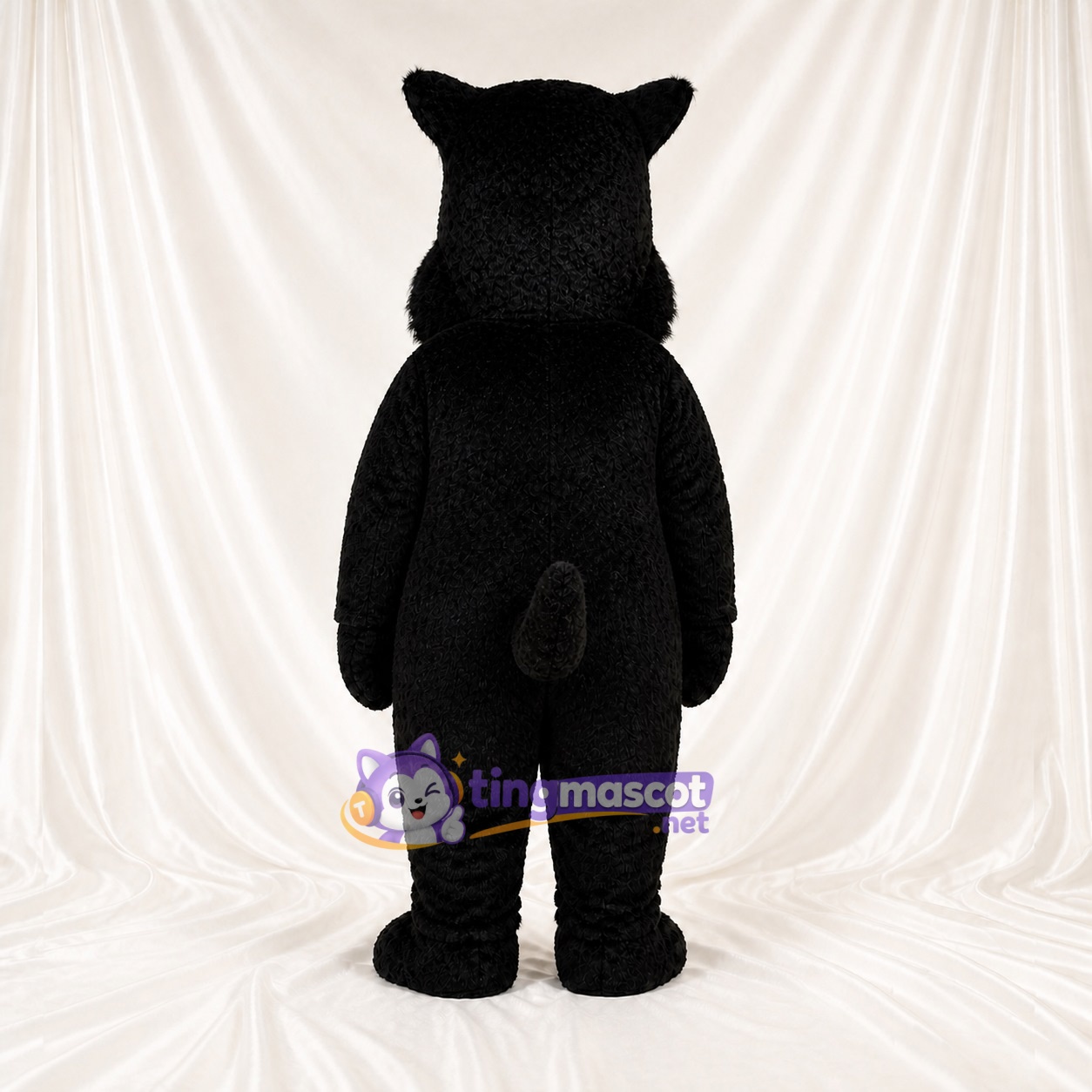 Costume de mascotte chien noir intégral pour adultes – zoos Costume de mascotte chien noir intégral pour adultes – zoos