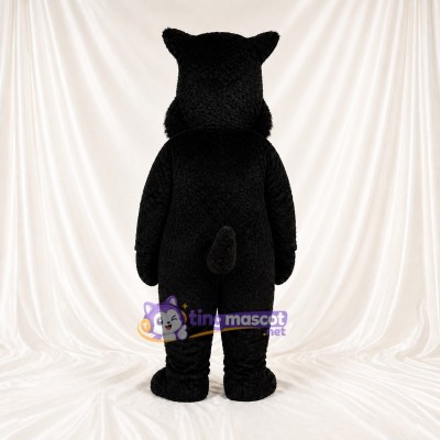 Black Dog Mascot Costume Full Body for Adults Zoos