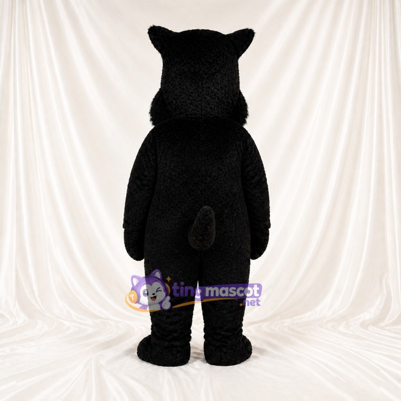 Black Dog Mascot Costume Full Body for Adults Zoos