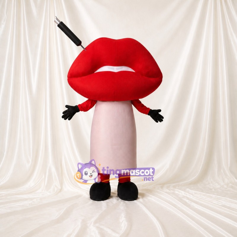 Lips Character Mascot Costume Full Body for Adults Promotions