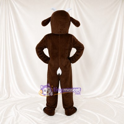 Dark Brown Goat Mascot Costume Full Body for Adults Food Events