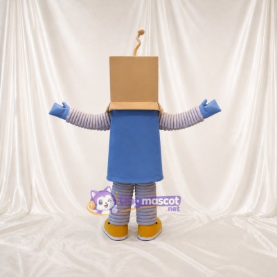 Tan Robot Mascot Costume Full Body for Adults School Events