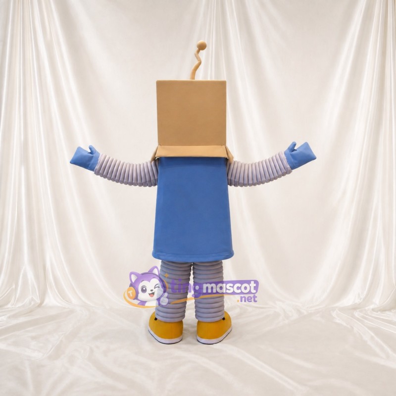 Tan Robot Mascot Costume Full Body for Adults School Events