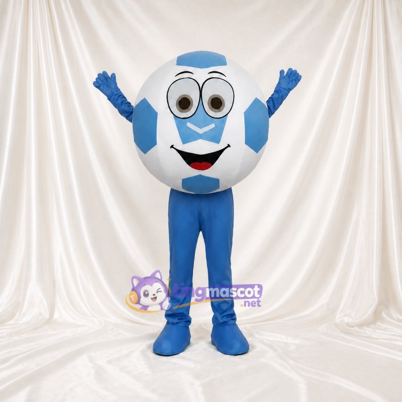 Soccer Ball Mascot Costume Full Body for Adults Sports Events