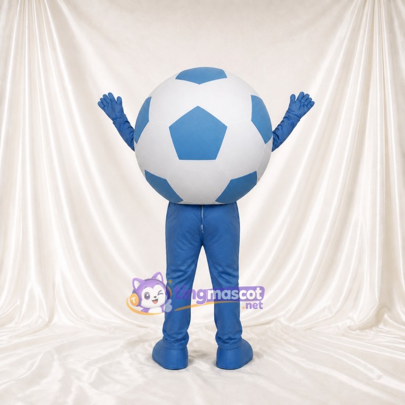 Soccer Ball Mascot Costume Full Body for Adults Sports Events