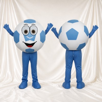 Soccer Ball Mascot Costume Full Body for Adults Sports Events
