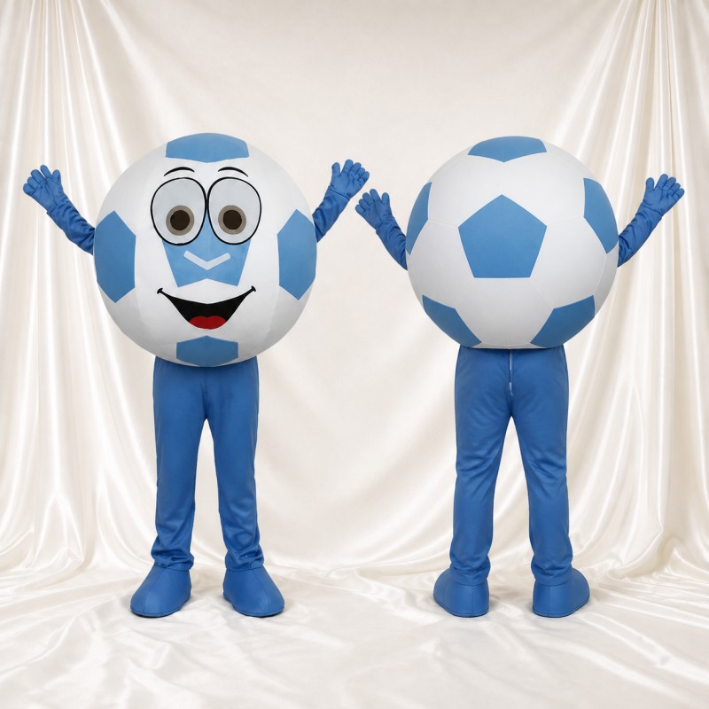 Soccer Ball Mascot Costume Full Body for Adults Sports Events
