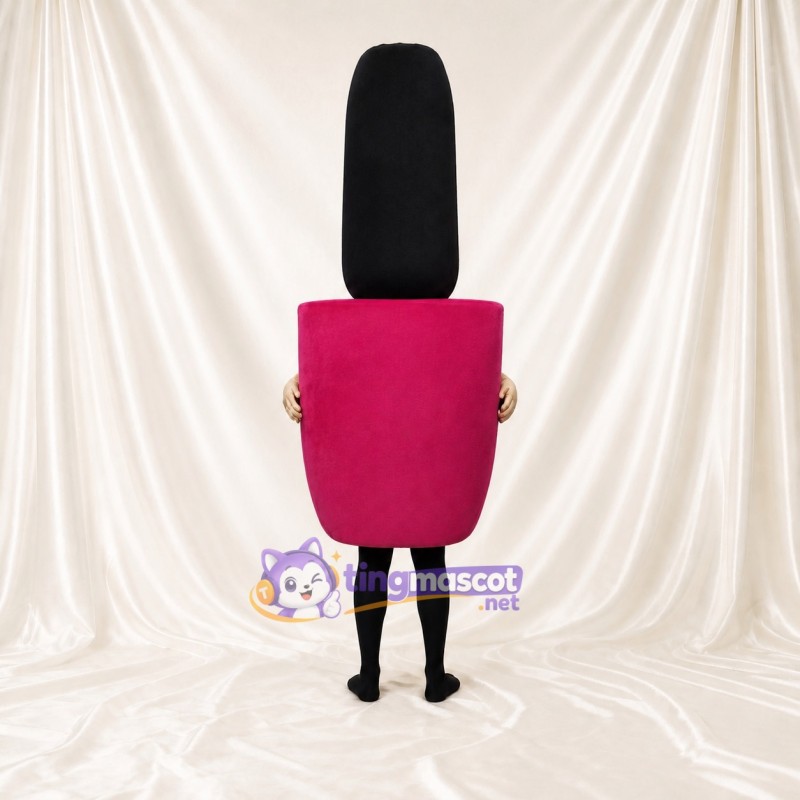 Pink Tube Lipstick Mascot Costume Full Body for Adults Promotions