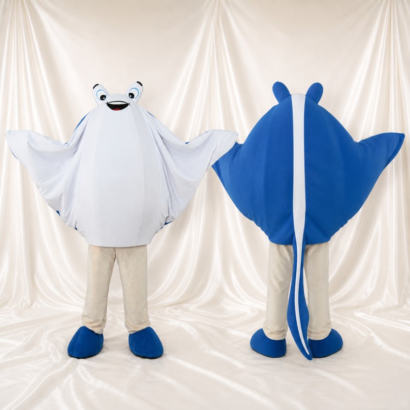 Manta Ray Mascot Costume Full Body for Adults Aquariums
