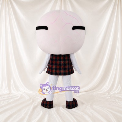 Round Student Mascot Costume Full Body for Adults School Events
