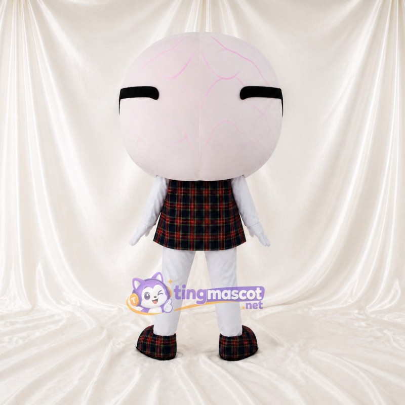 Round Student Mascot Costume Full Body for Adults School Events