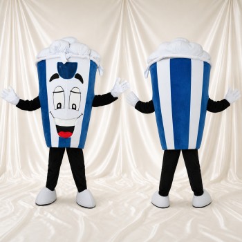 Boîte de Pop corn Costume de mascotte intégral pour adultes Événements