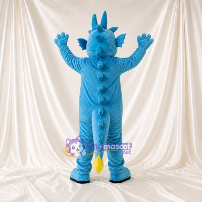 Dragon Bleu Ciel Costume de mascotte intégral pour adultes Événements scolaires