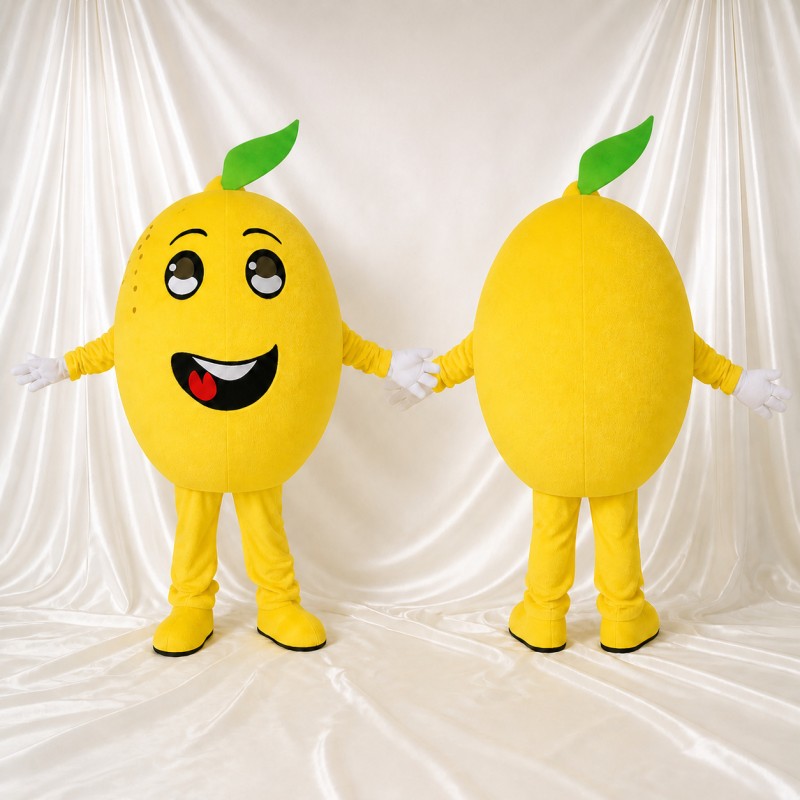 Citron Costume de mascotte intégral pour adultes Événements
