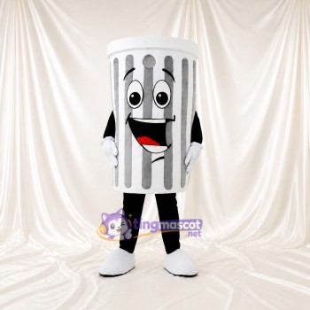 Trash Can Mascot Costume Full Body for Adults School Events