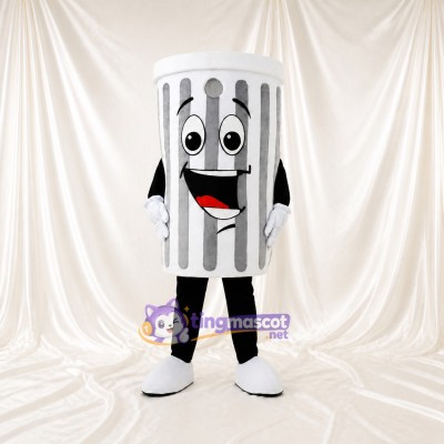 Trash Can Mascot Costume Full Body for Adults School Events