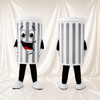 Trash Can Mascot Costume Full Body for Adults School Events