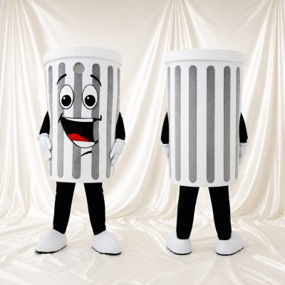 Trash Can Mascot Costume Full Body for Adults School Events