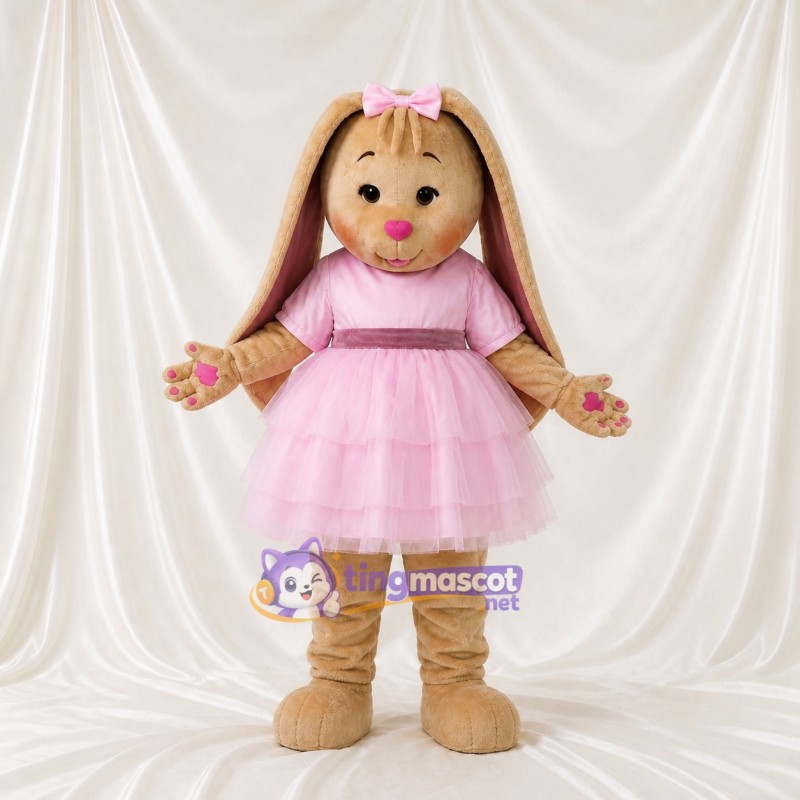Rabbit Lady Mascot Costume Full Body for Adults Stage Events
