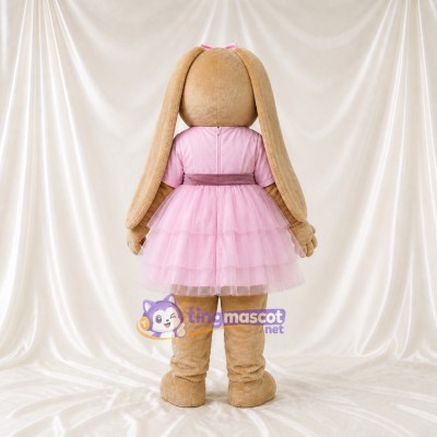 Rabbit Lady Mascot Costume Full Body for Adults Stage Events
