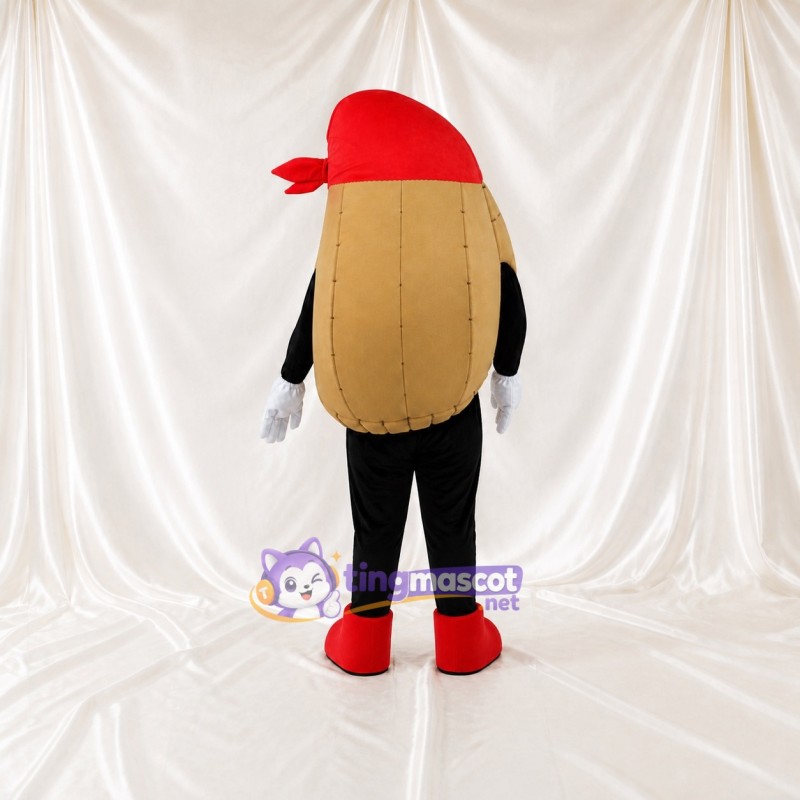 Tan Peanut Mascot Costume Full Body for Adults Food Events