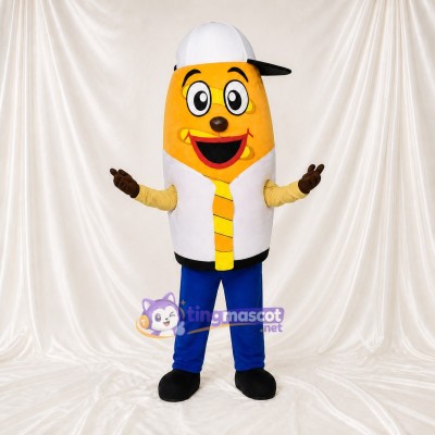 Crayon Jaune Costume de mascotte intégral pour adultes Événements scolaires