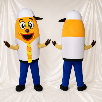 Crayon Jaune Costume de mascotte intégral pour adultes Événements scolaires
