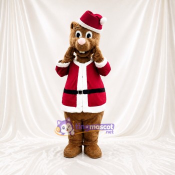 Bear Santa Mascot Costume Full Body for Adults Christmas