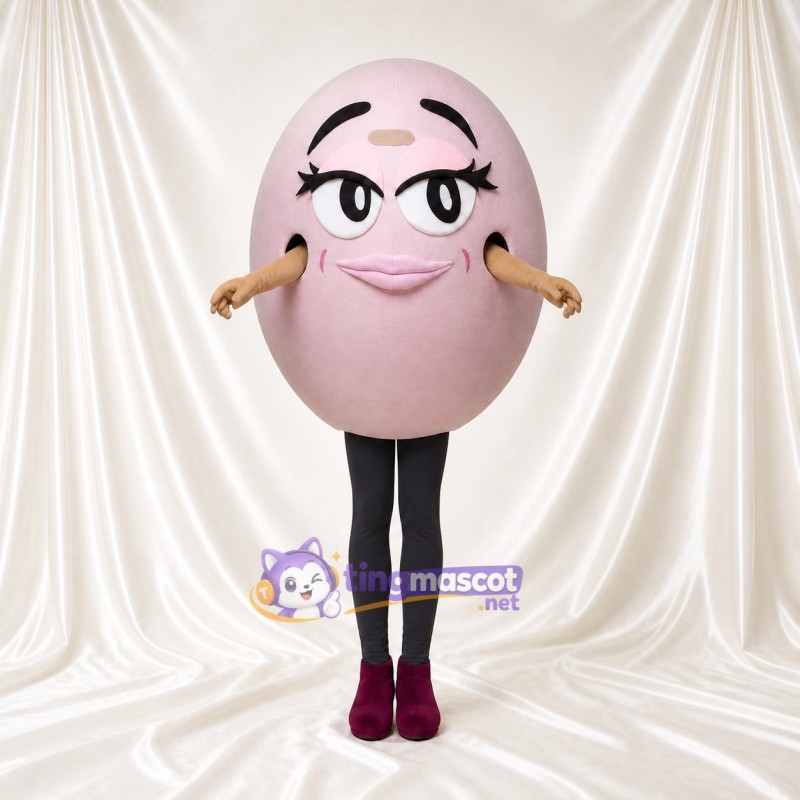 Egg Character Mascot Costume Full Body for Adults School Events