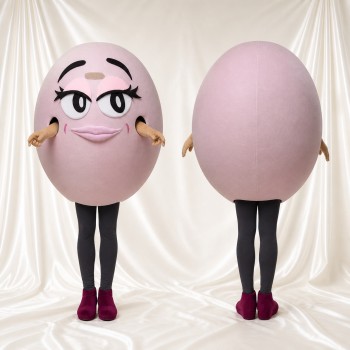 Egg Character Mascot Costume Full Body for Adults School Events