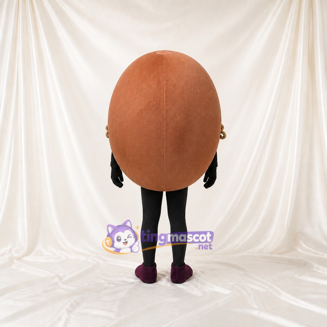 Pomme de Terre Brune Costume de mascotte intégral pour adultes Événements gastronomiques Pomme de Terre Brune Costume de mascotte intégral pour adultes Événements gastronomiques