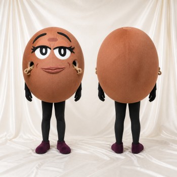 Pomme de Terre Brune Costume de mascotte intégral pour adultes Événements gastronomiques