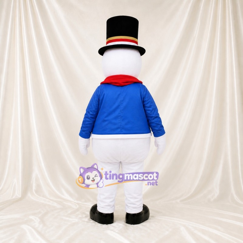 Bonhomme de Neige au Chapeau Haut de Forme Costume de mascotte intégral pour adultes Événements scolaires