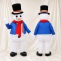 Bonhomme de Neige au Chapeau Haut de Forme Costume de mascotte intégral pour adultes Événements scolaires