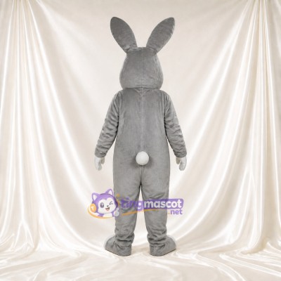 Lapin à ventre blanc Costume de mascotte intégral pour adultes Événements scolaires