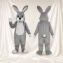 Lapin à ventre blanc Costume de mascotte intégral pour adultes Événements scolaires