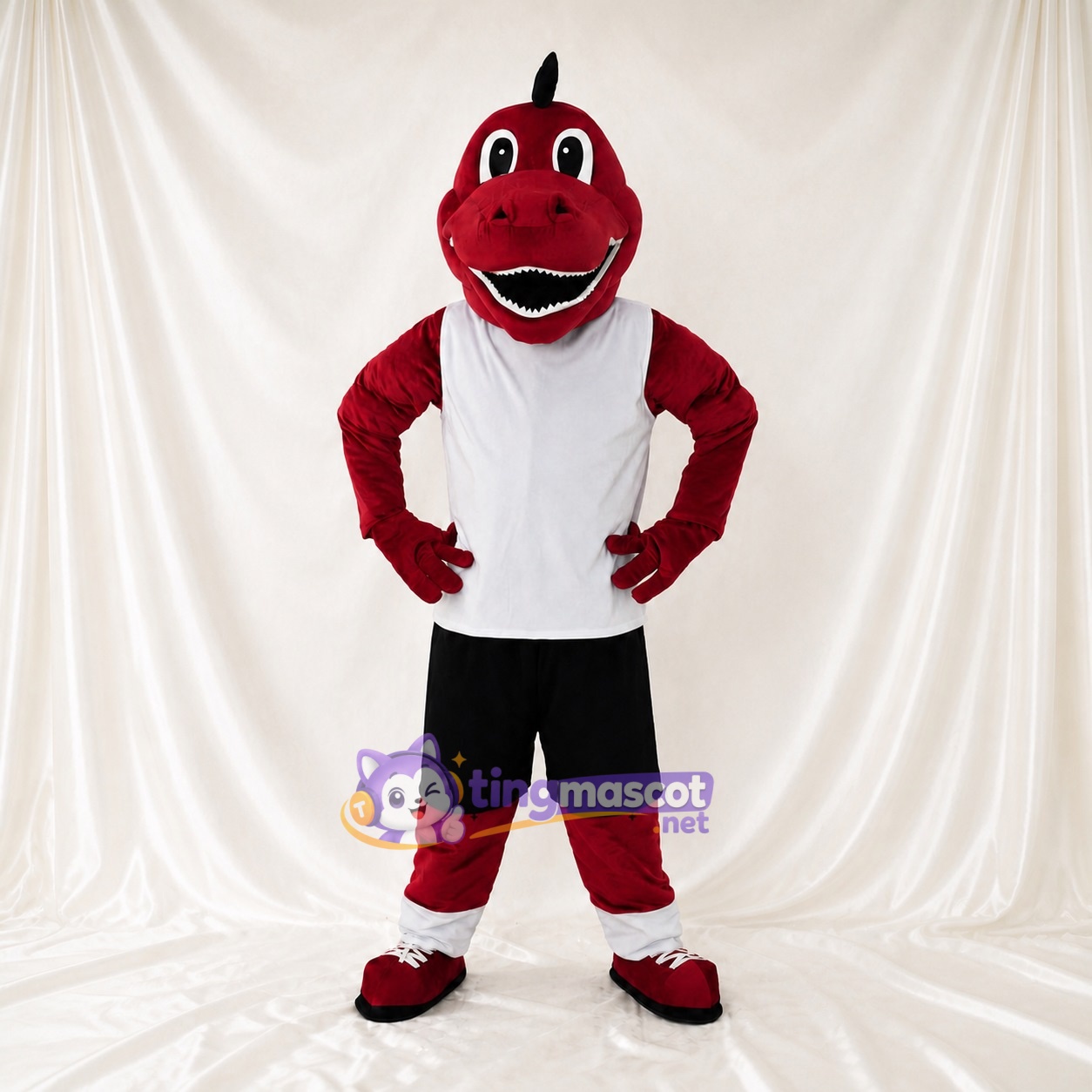 Athlète dinosaure Costume de mascotte intégral pour adultes Événements sportifs Athlète dinosaure Costume de mascotte intégral pour adultes Événements sportifs