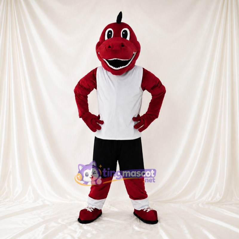 Dinosaur Athlete Mascot Costume Full Body for Adults Sports Events