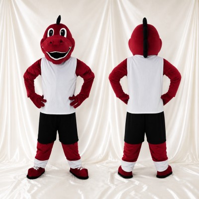 Dinosaur Athlete Mascot Costume Full Body for Adults Sports Events