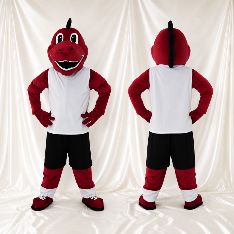 Dinosaur Athlete Mascot Costume Full Body for Adults Sports Events