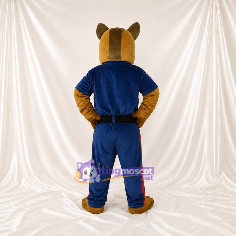 Police Dog Mascot Costume Full Body for Adults School Events
