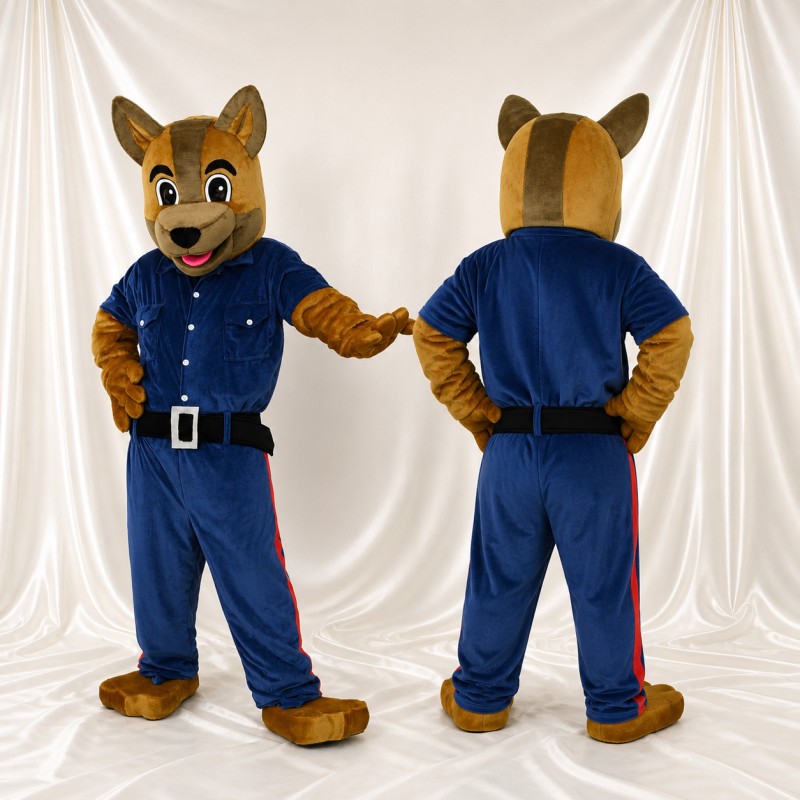 Police Dog Mascot Costume Full Body for Adults School Events
