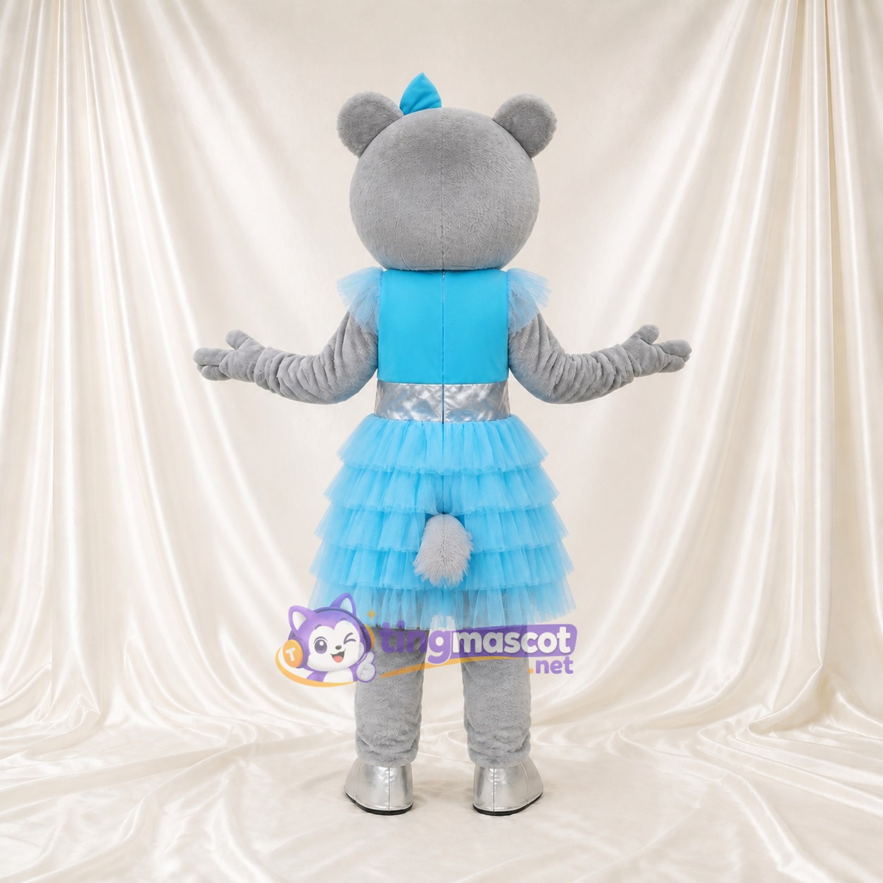 Bear Ballerina Mascot Costume Full Body for Adults Dance Events Bear Ballerina Mascot Costume Full Body for Adults Dance Events